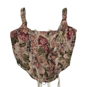 Floral Tapestry Crop Top